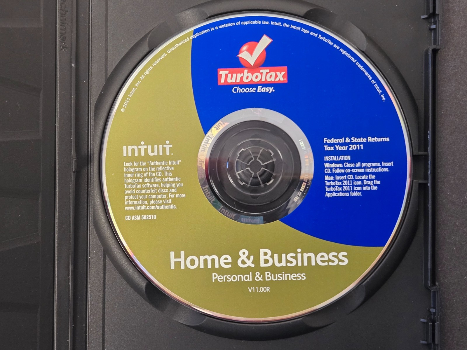 Intuit 2011 TurboTax Home and Business CD – Windows/Mac