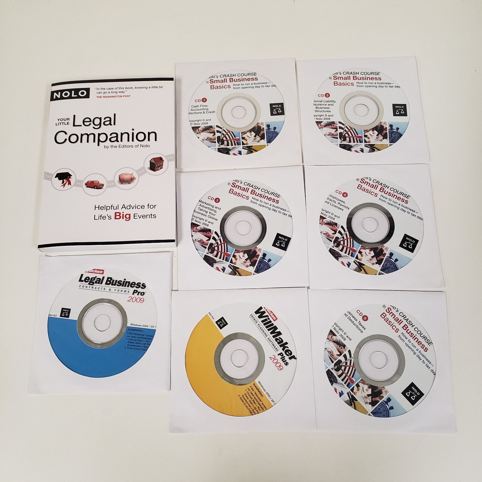 Quicken Legal Business Pro 2009 for Windows 7 CDs plus Companion Book