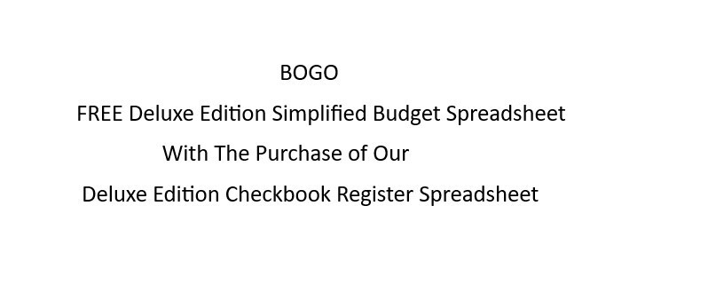 Checkbook Register Excel Spreadsheet, For PC or Android + FREE Budget Template