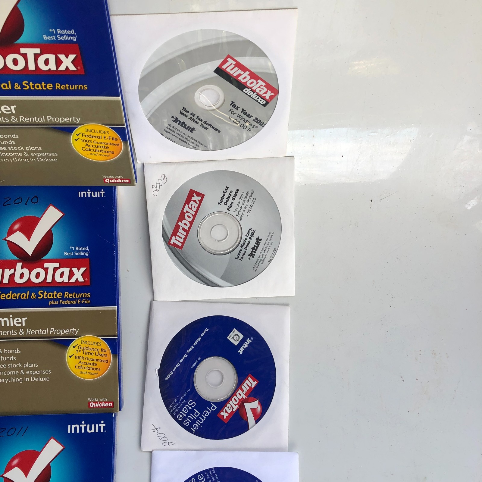 Lot of 22 Intuit TurboTax Home & Business Tax Software Mac & Windows 2002-2023