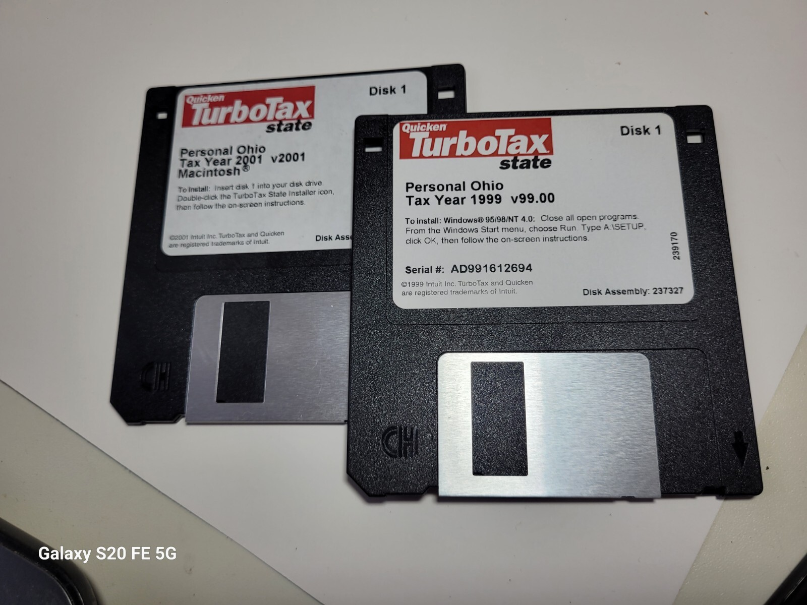 Personal 1999 Tax Year TurboTax OHIO State 3.5″ Floppy Disk-Windows 95/98/NT 4.0