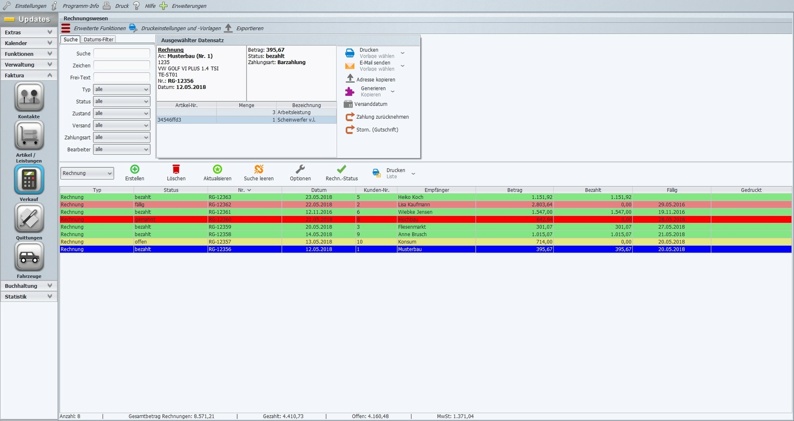 Car software, workshop solution for car repair shop, Germany, Austria, Switzerland