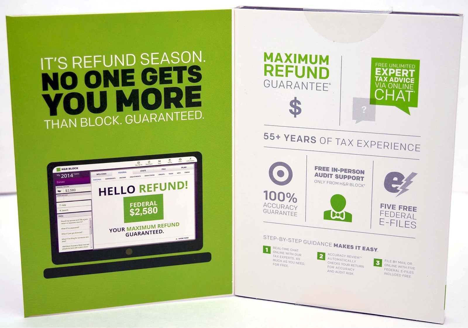 NEW H&R Block 2014 DELUXE Homeowner/Investor Tax Software taxes FEDERAL ONLY CD