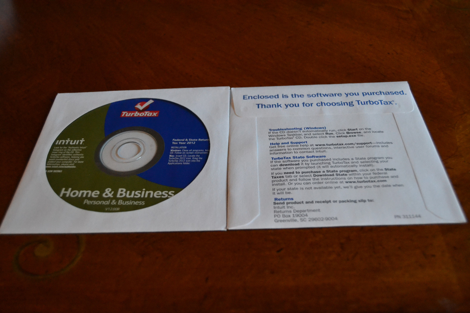 2012 TurboTax Home & Business Federal Taxes Turbo Tax New sealed CD in sleeve