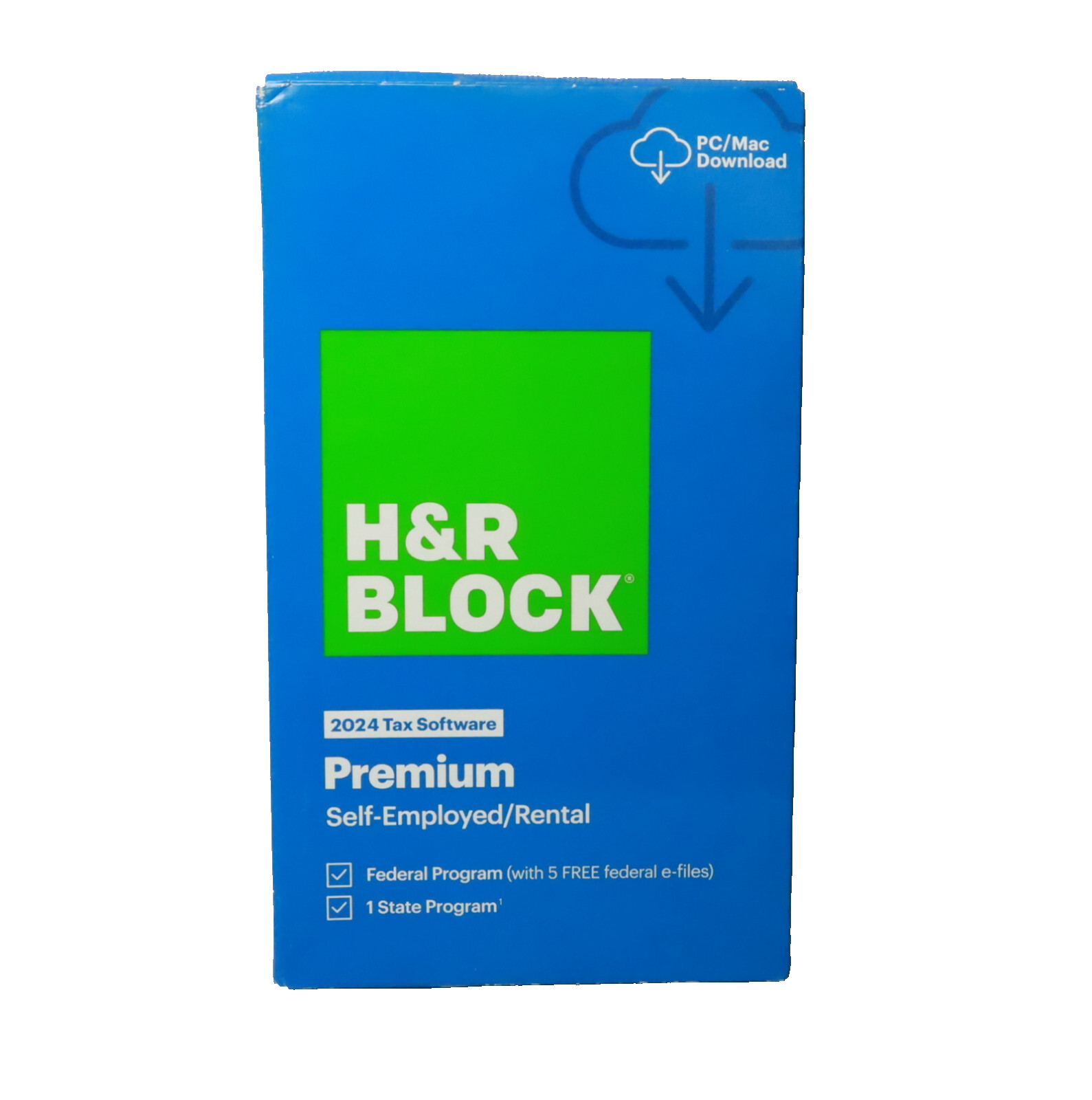 H&R Block 2024 Tax Software Premium PC/Mac Download Activation Key Card Sealed