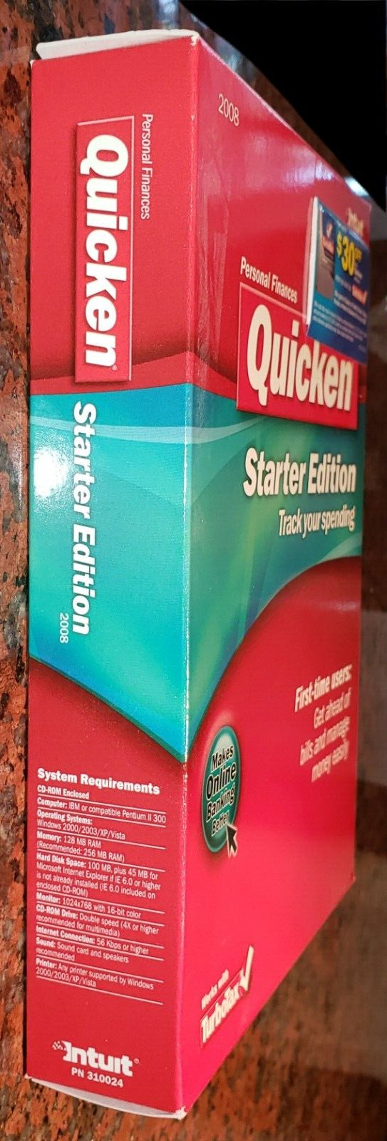 Quicken (Personal Finances) 2008 Starter Edition by Intuit CD-ROM Windows NOS