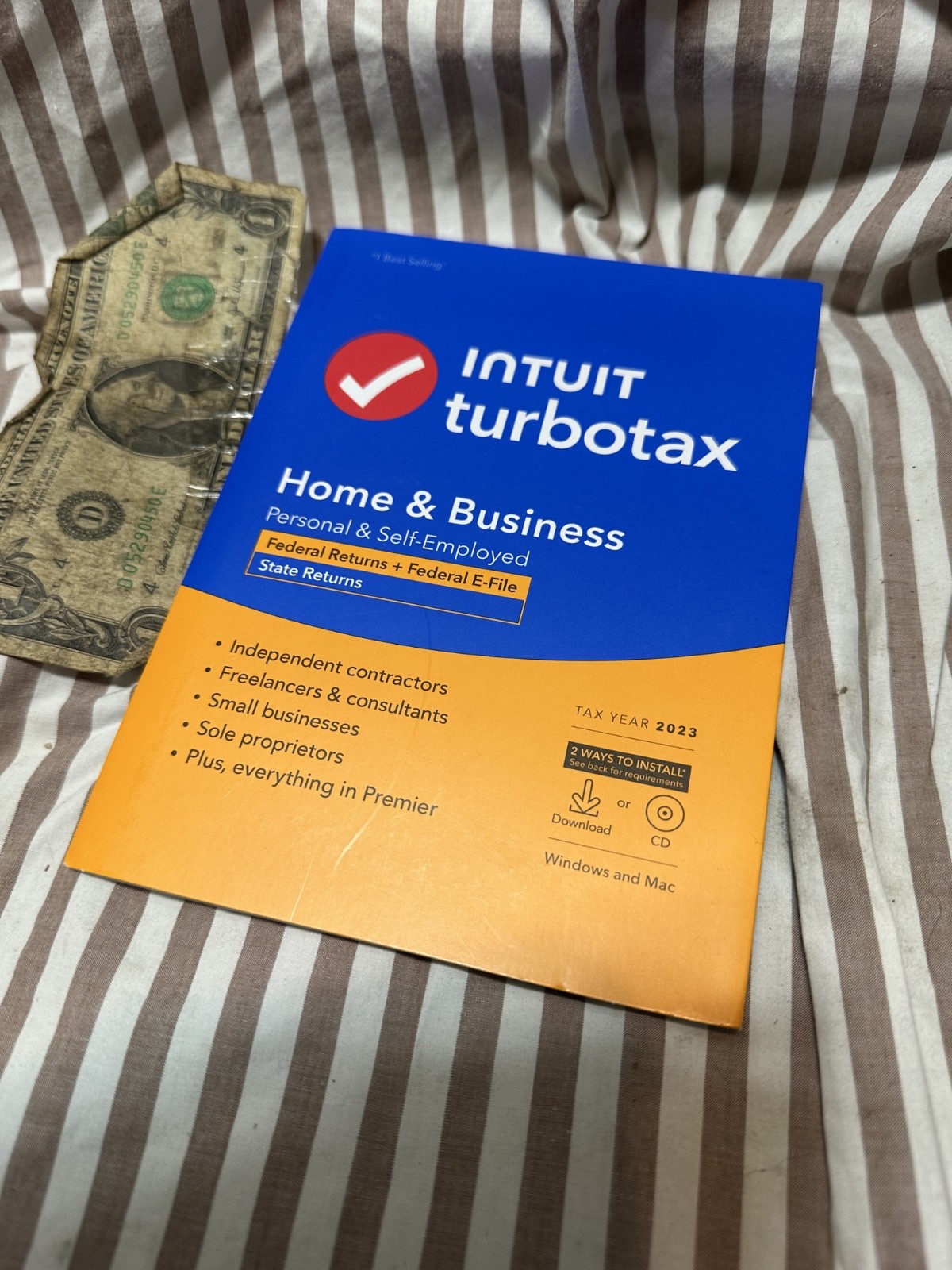 NEW TurboTax Home & Business 2023 Federal + E-file + State for Windows/Mac USA
