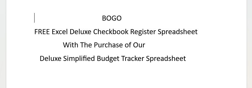 Deluxe Budget Tracker Excel Spreadsheet, PC or Android +FREE Checkbook Register