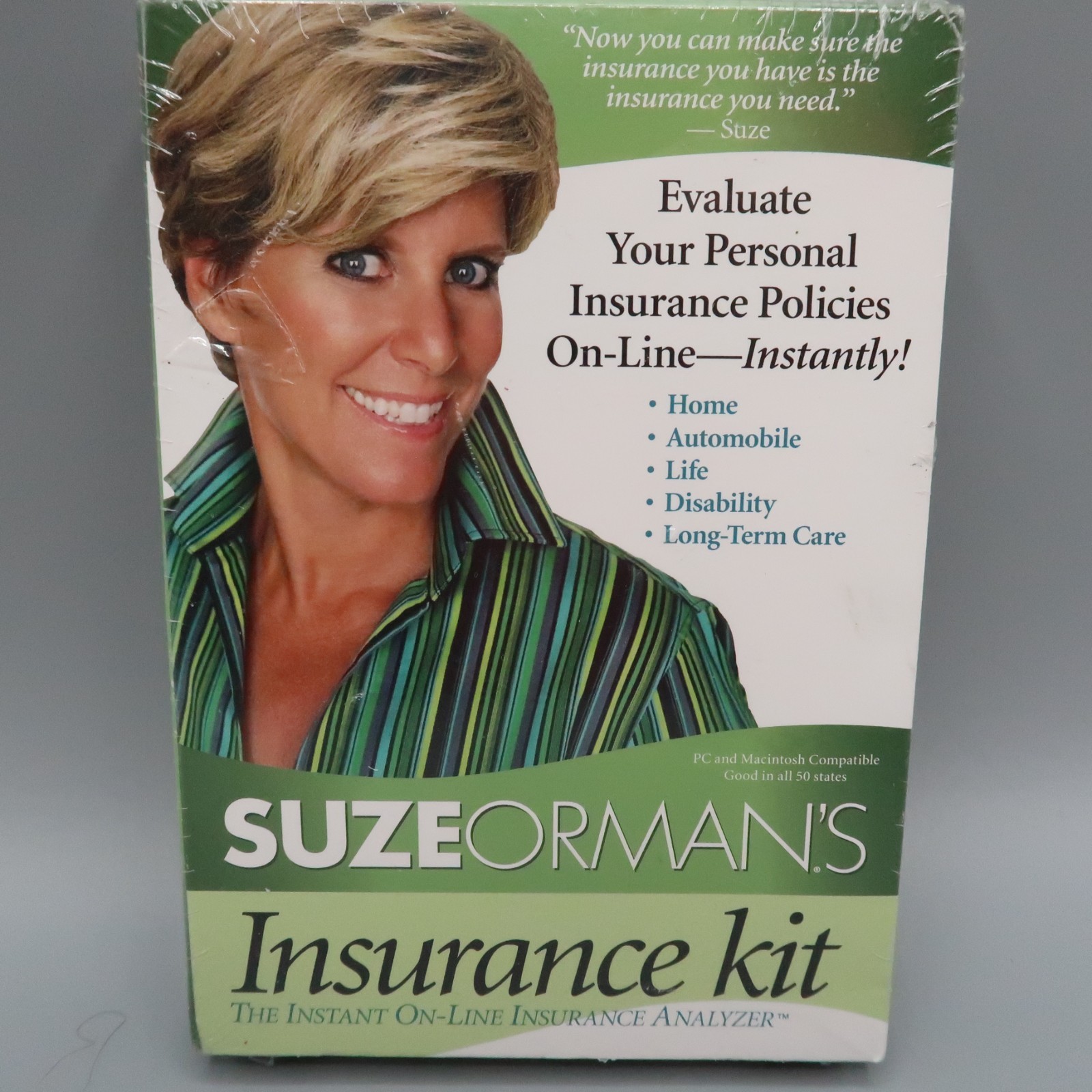 SUZE ORMAN: INSURANCE KIT – ON-LINE INSURANCE ANALYZER PC CD-ROM, WIN XP/2000