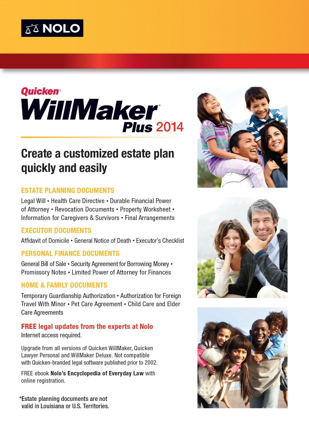 Quicken Willmaker Plus 2014 by Nolo Platform : Windows 7, Windows Vista, Windows