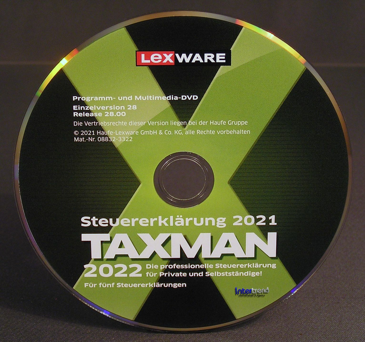 Lexware Taxman 2022 Full Version Box + DVD Tax Year 2021 + Tax Manual NEW