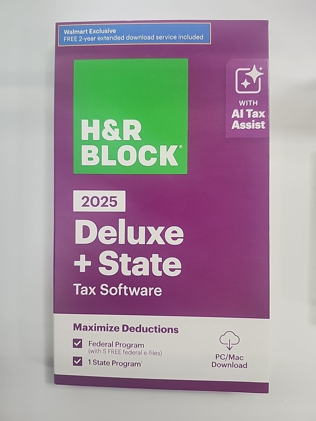 *NEW* H&R Block 2025 Deluxe + State Tax Software – Shipped Box, Code Only