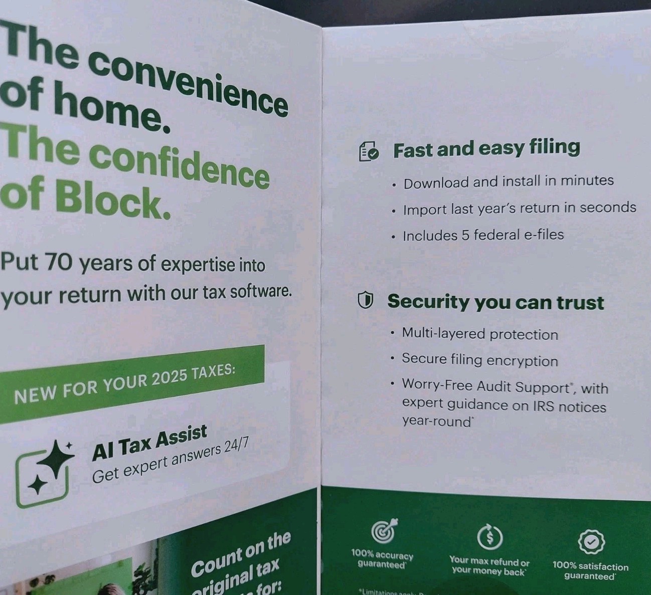 H&R Block Tax Software Deluxe +State 2025 Key Card Read Listing Digital Item
