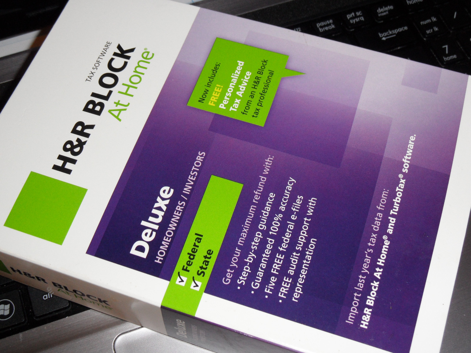 2012 TaxCut DELUXE Federal turbo H&R Block Tax Cut New sealed CD in Retail Box!