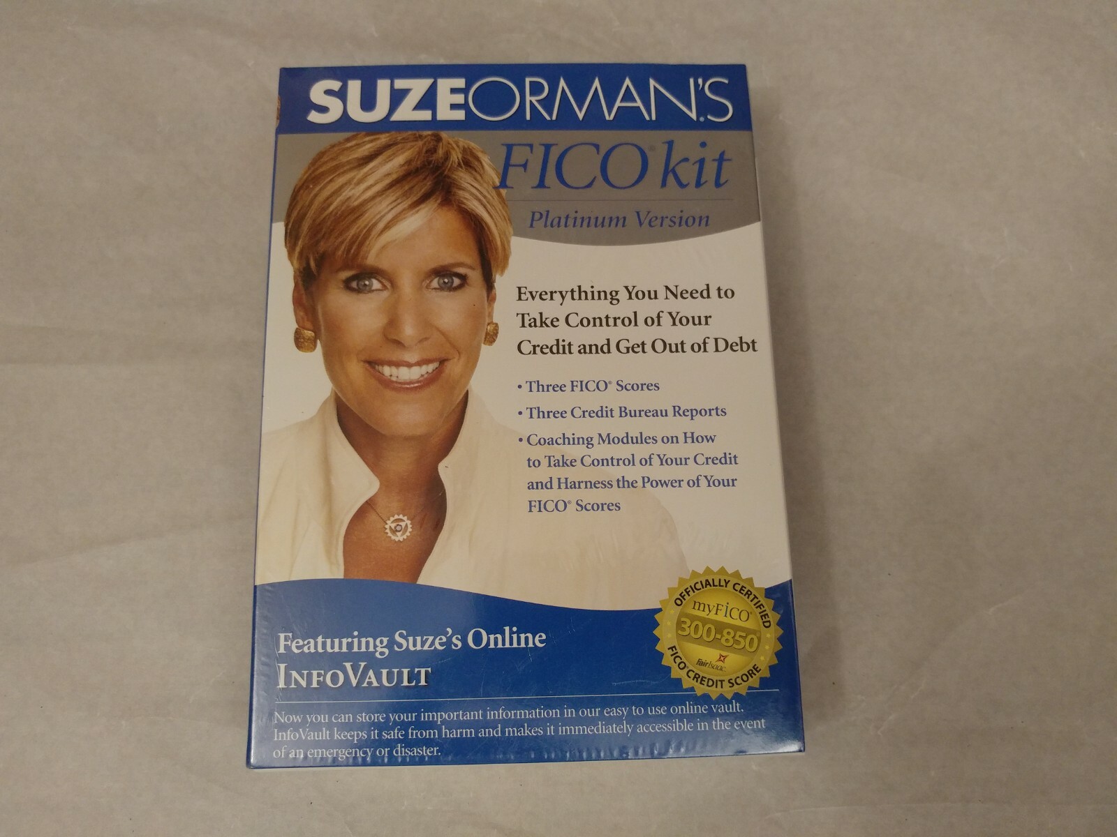 Suze Orman’s FICO Kit CD-ROM, Platinum Version Credit Score Debt Tool – Sealed