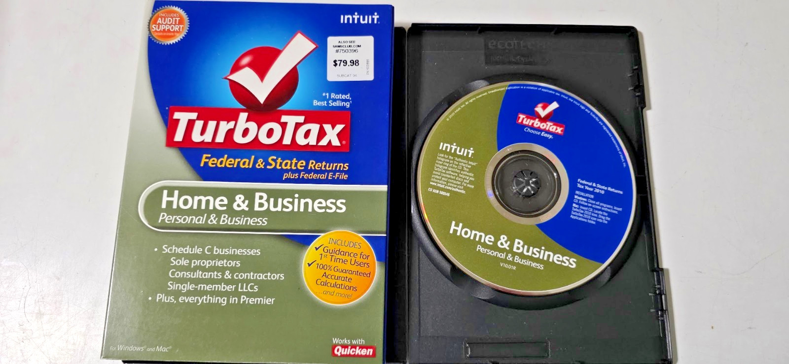 Lot Vintage Quicken TurboTax 1995-2010 (except 1997) Software Programs-15 total