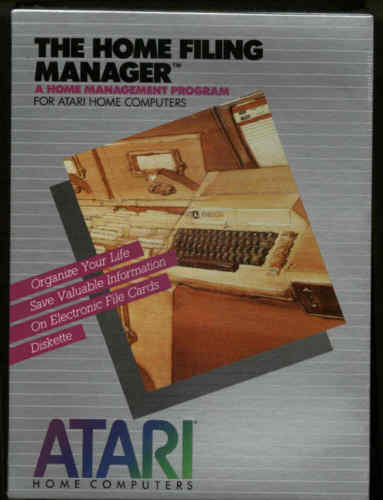 HOME FILING (File) MANAGER Atari 800/XL/XE on Disk NEW IN BOX