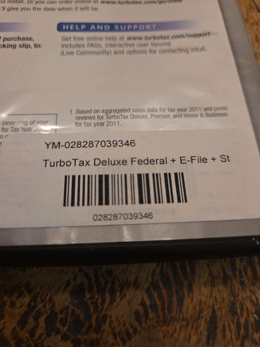 2012 TurboTax Deluxe Federal/State Returns + E-File, New Sealed in Retail Box