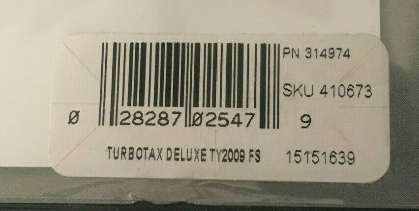 (Lot of 4) Intuit TurboTax Deluxe Federal Returns 2008 2009 2010 2013