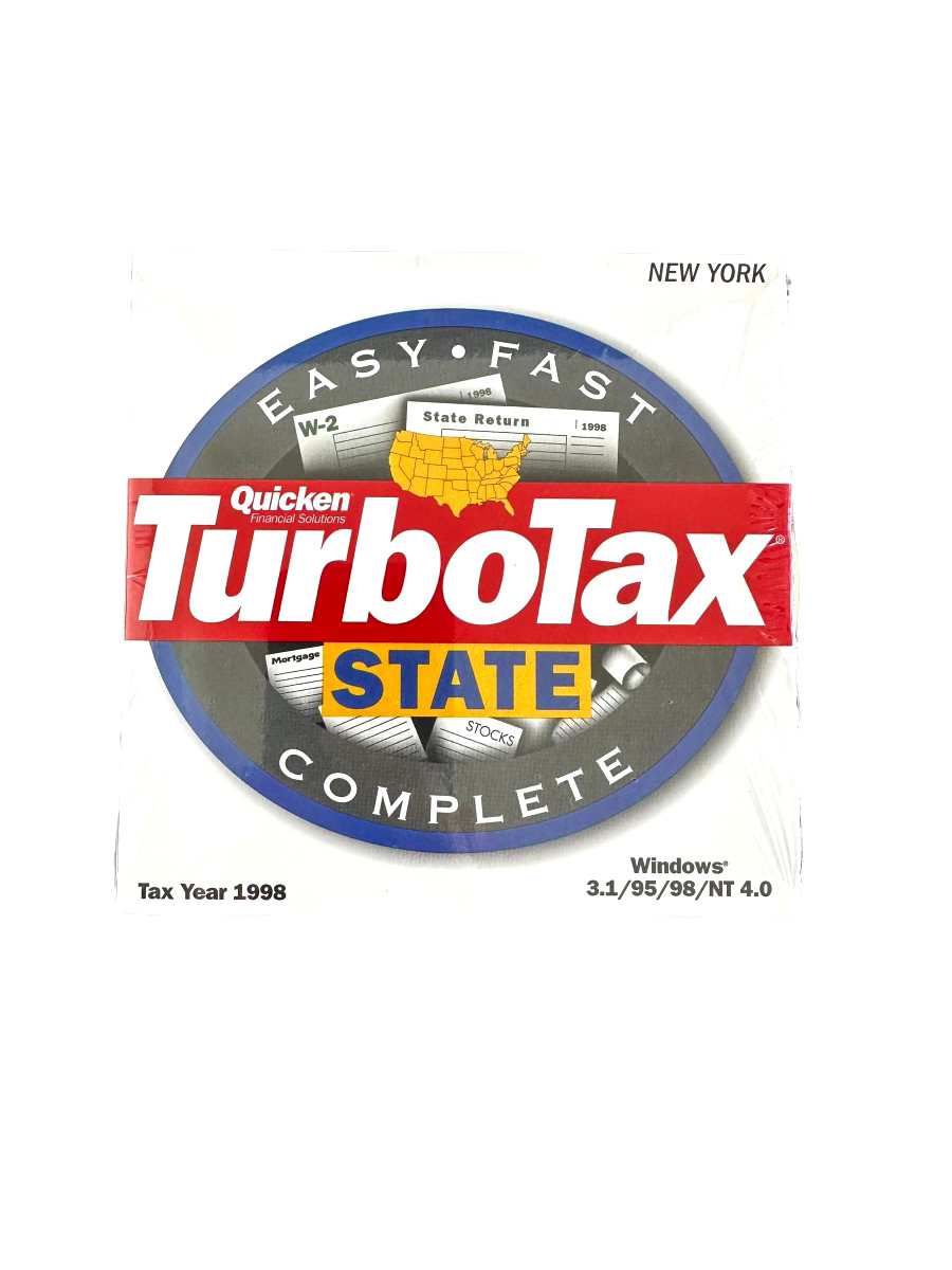 Quicken TurboTax State New York Return Tax Year 1998 Win 3.1/95/98/NT 4.0