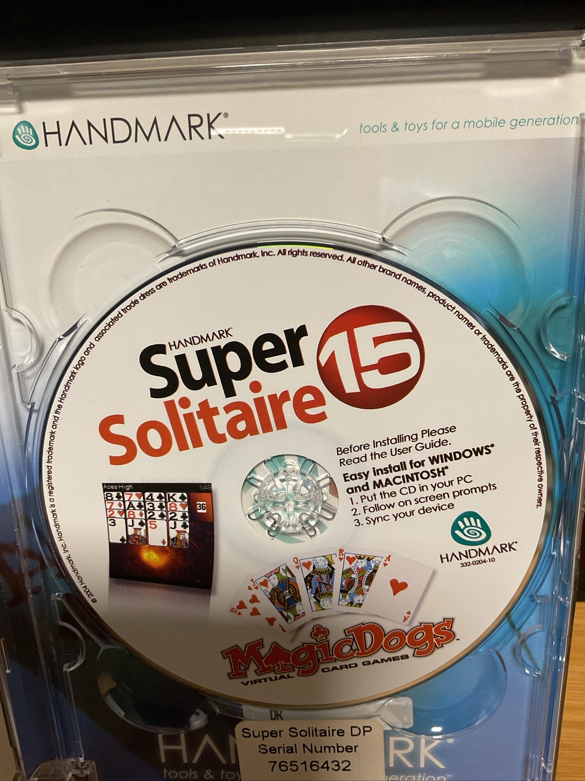SUPER SOLITAIRE 15 GAMES FOR PALM OS OR POCKET PC BY HANDMARK 💥