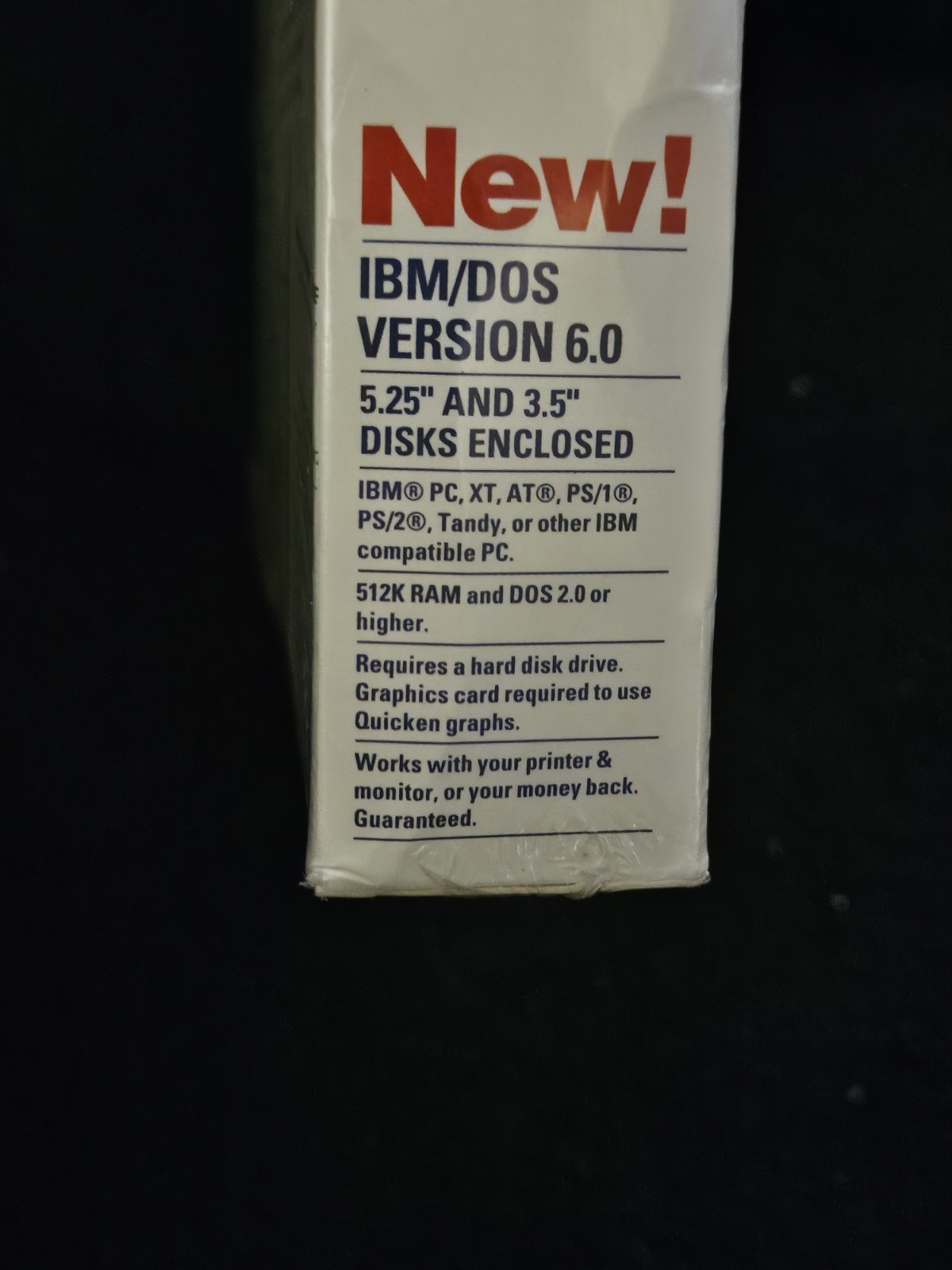 Title: Vintage Quicken for DOS 6.0 (1992) – FACTORY SEALED – Big Box DOS 6.0