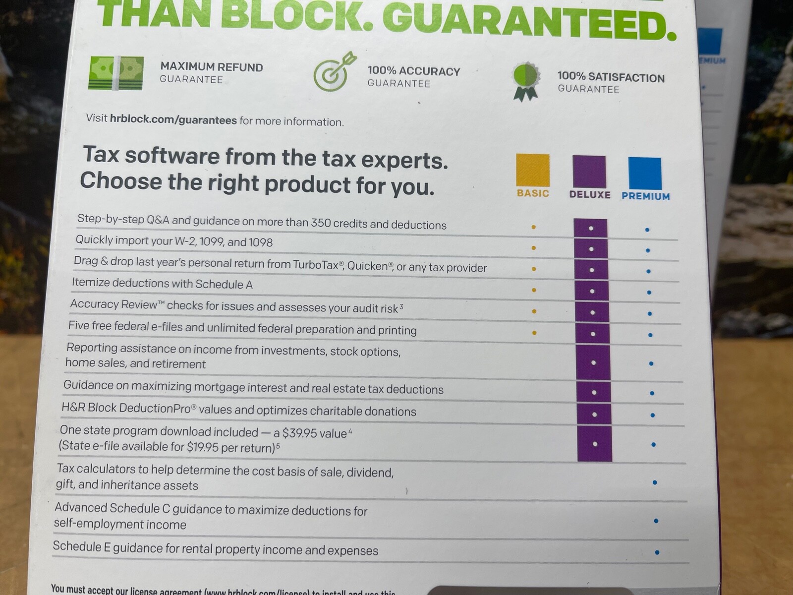 2017 H&R Block DELUXE turbo Federal & State Tax Cut New sealed CD in the BOX USA
