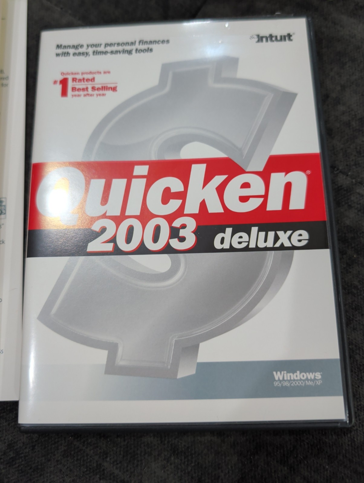 Intuit Quicken 2003 Deluxe For Windows PC CD Win 95/98/2000/Me/XP