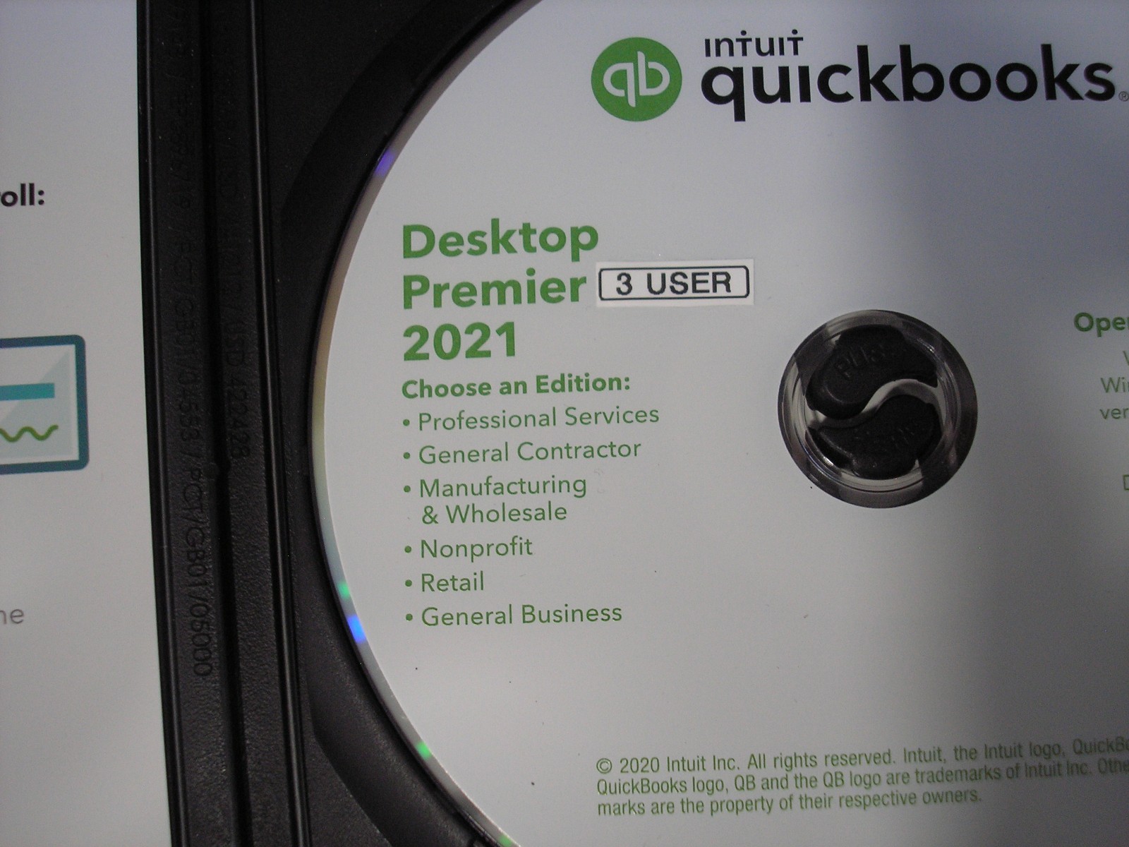 INTUIT QUICKBOOKS DESKTOP PREMIER 2021 WINDOWS PC =PERMANENT 3 USER LICENSE=