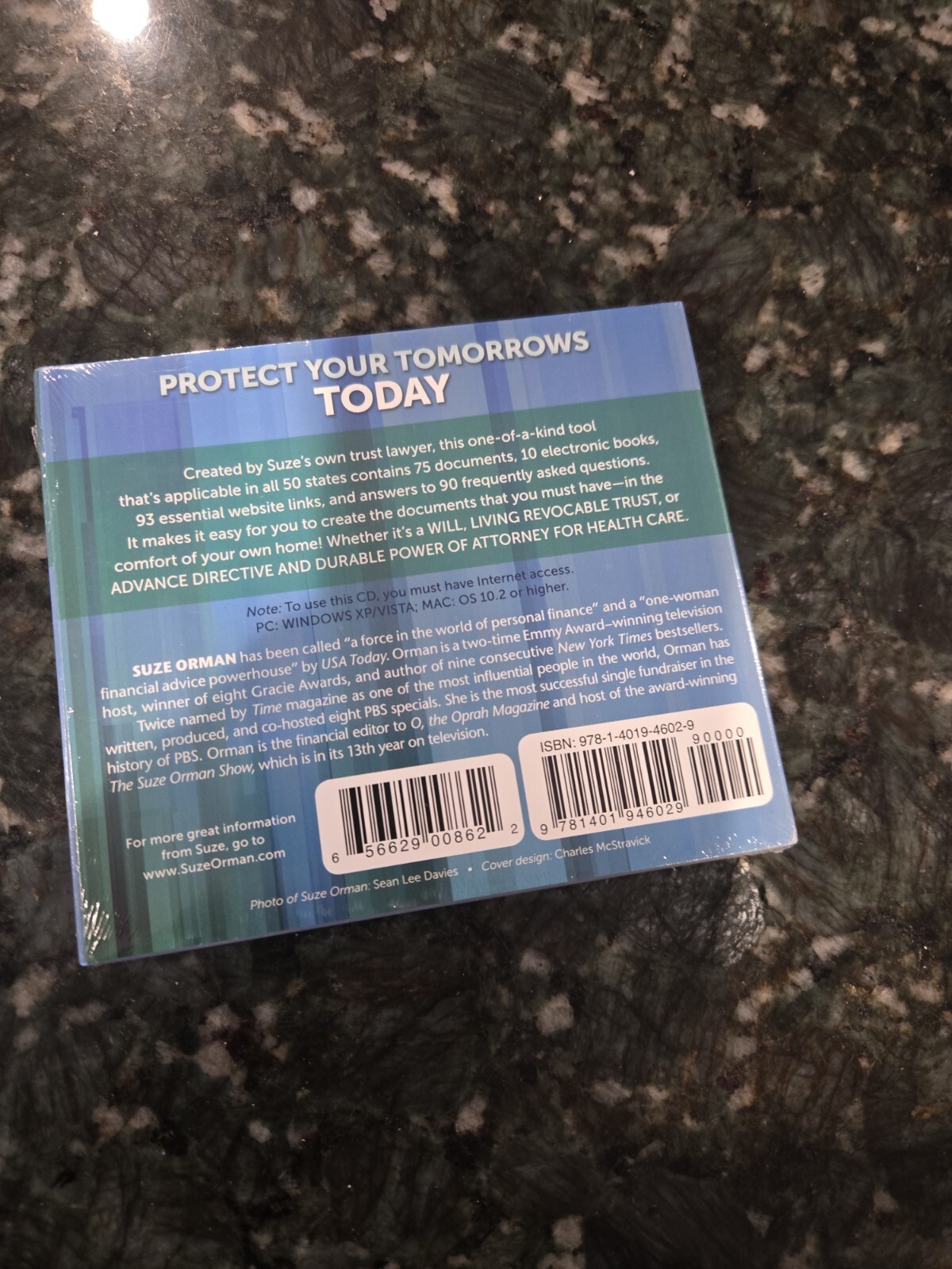 Suze Orman – Protect Your Tomorrows Today (CD-ROM) Brand New Sealed In Plastic!!