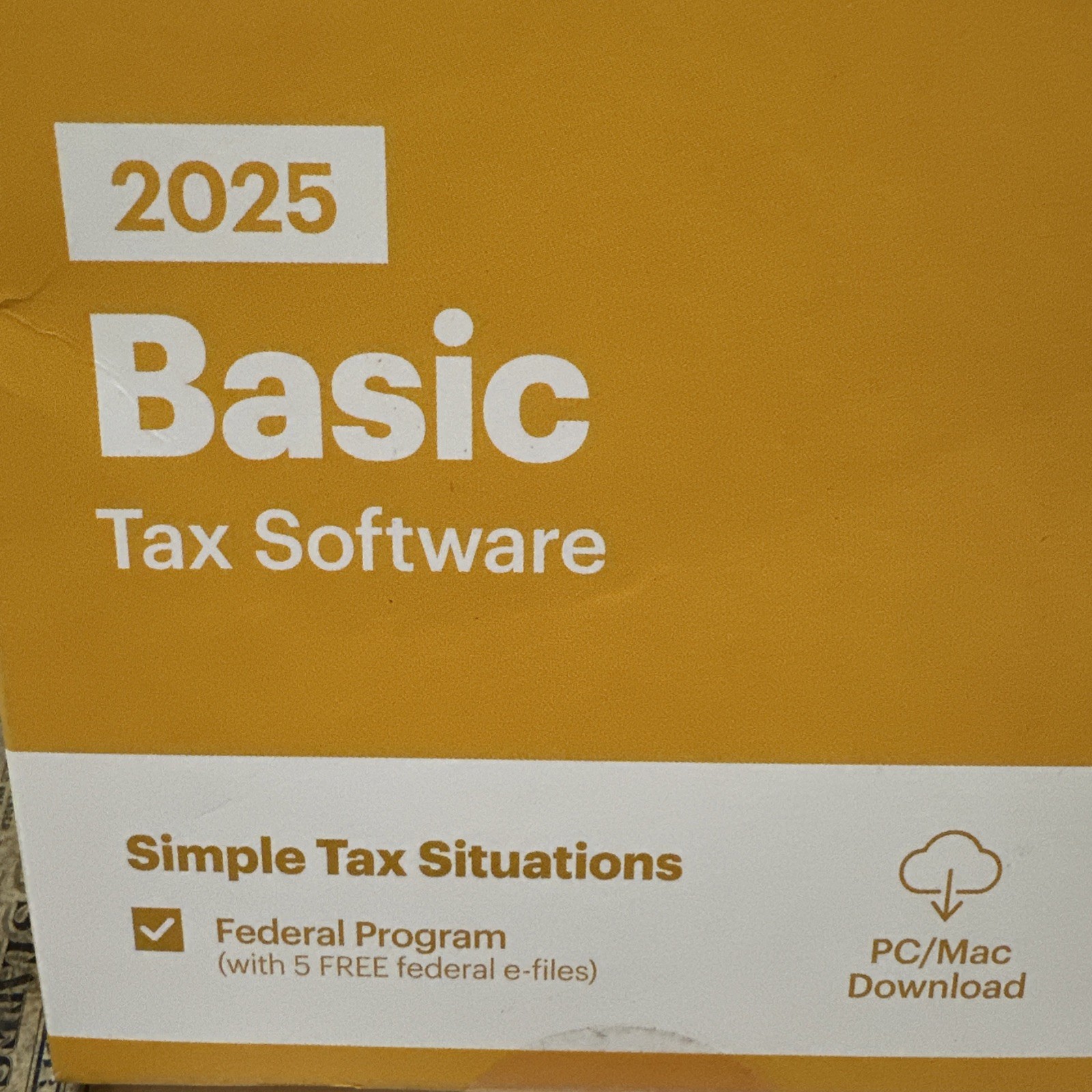 NEW 2025 H&R Block Tax Software BASIC for Win PC / Mac [Key Card] Turbotax USA