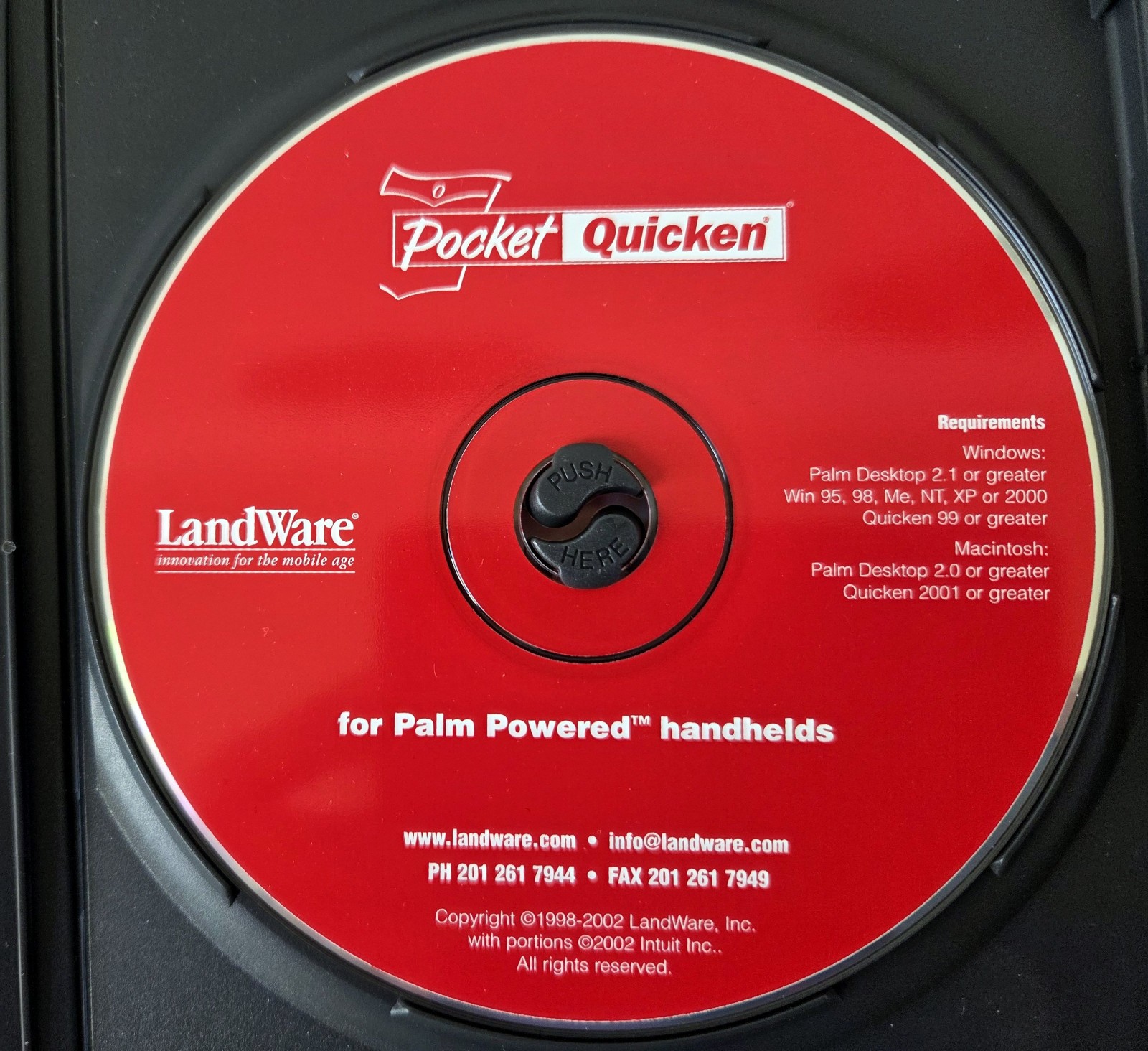 LANDWARE Pocket Quicken For Palm OS Based Handhelds