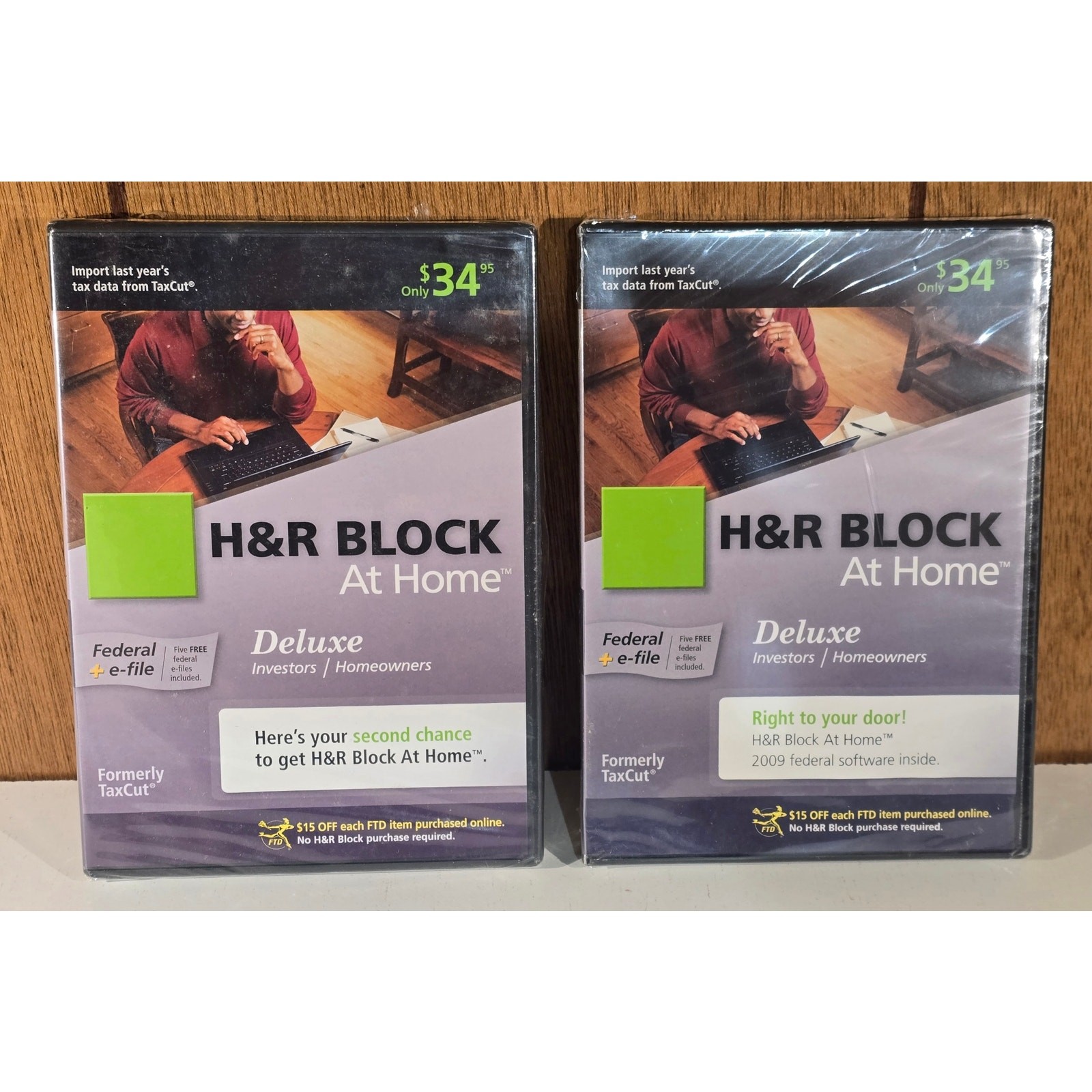 H&R Block Tax Software CD Lot 30+ Deluxe TaxCut Homeowners Investors 1999-2019