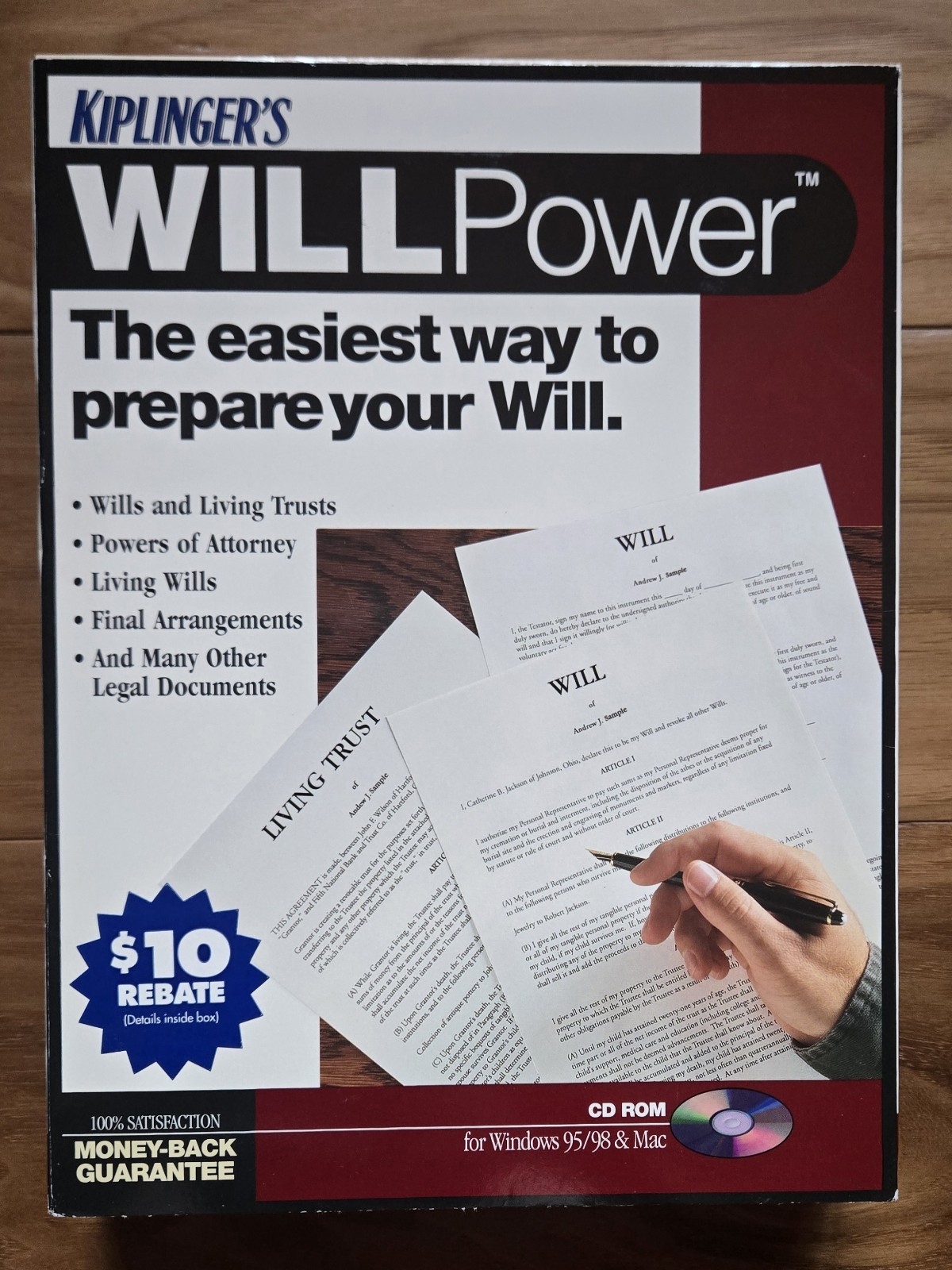 KIPLINGER’S WILLPower – Windows 95/98 & Mac