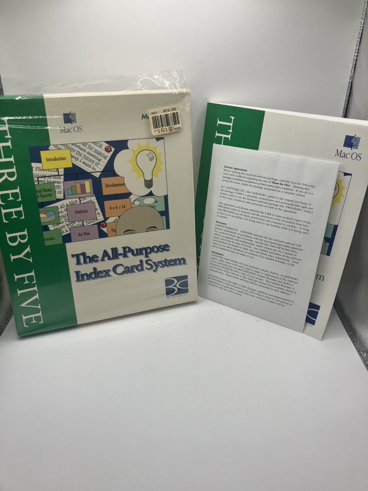 Three by Five The All Purpose Index Card System for Mac OS
