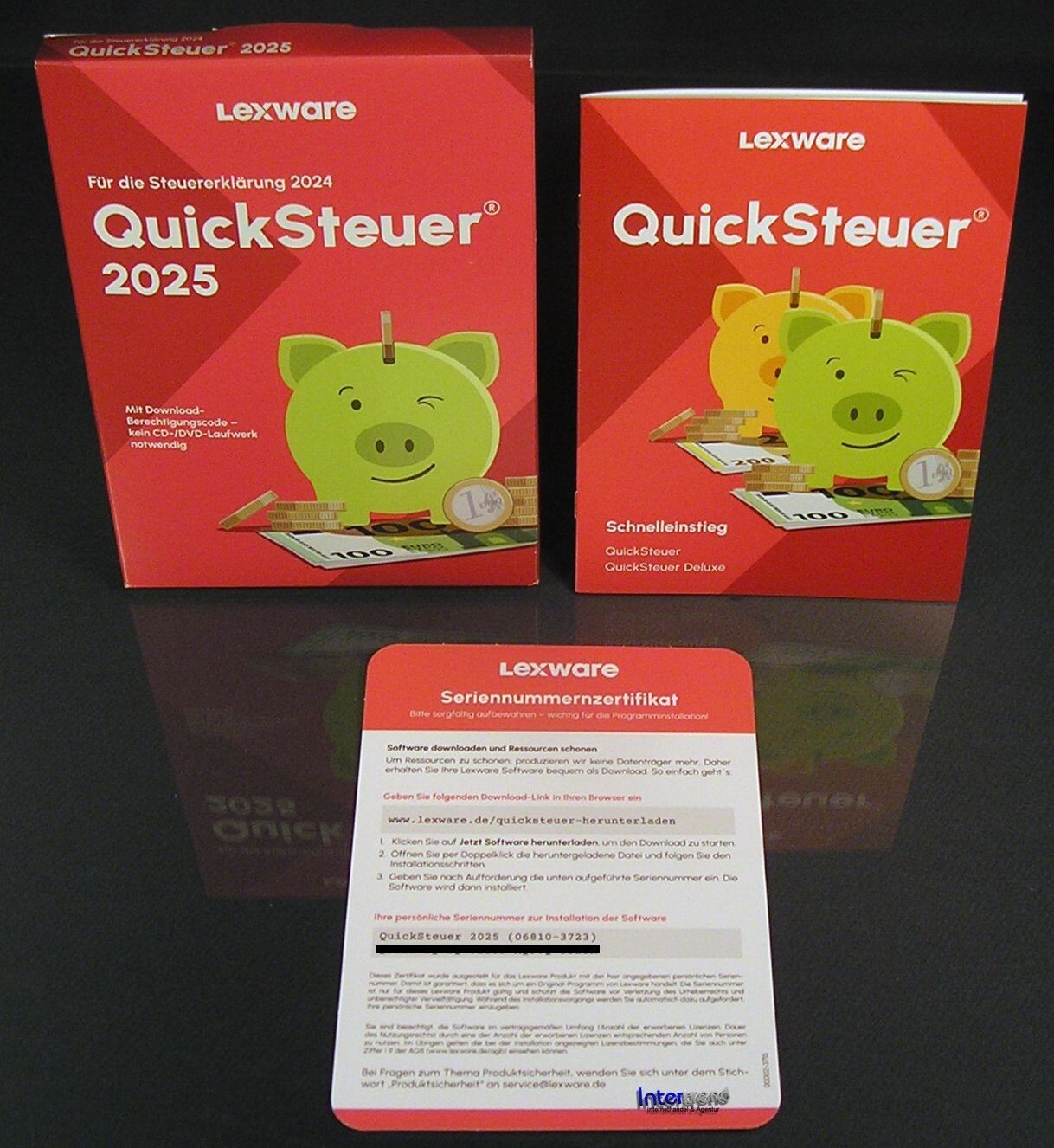 Lexware QuickSteuer 2025 Box (Tax Year 2024) for 3 Tax Returns Original Packaging NEW
