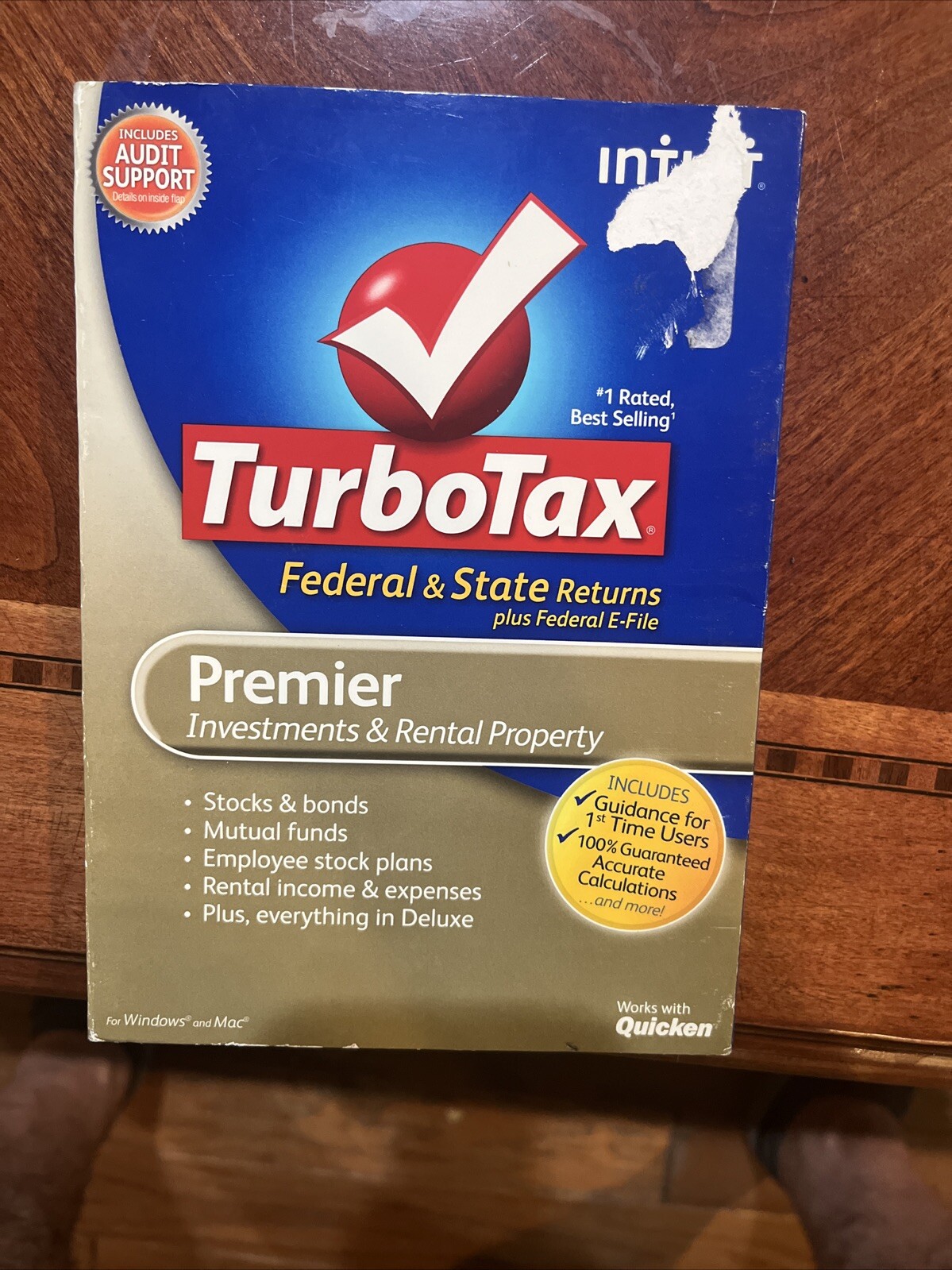 2012 TurboTax Federal Premier w/State Investments – Rental Property New CD