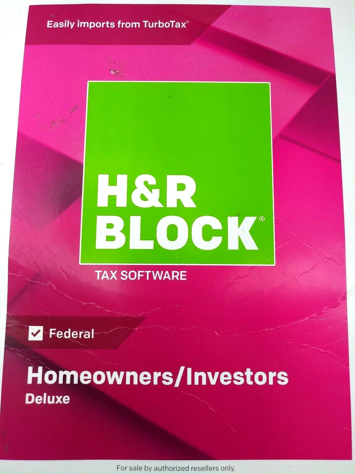 H&R Block Tax Software Deluxe 2018 Federal Only !! w/ 5% Bonus Offer OPEN BOX