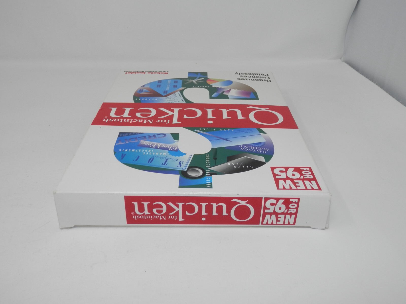 Quicken for Macintosh Version 5 New for 95 • 3.5″ Floppy Big Box Software Intuit