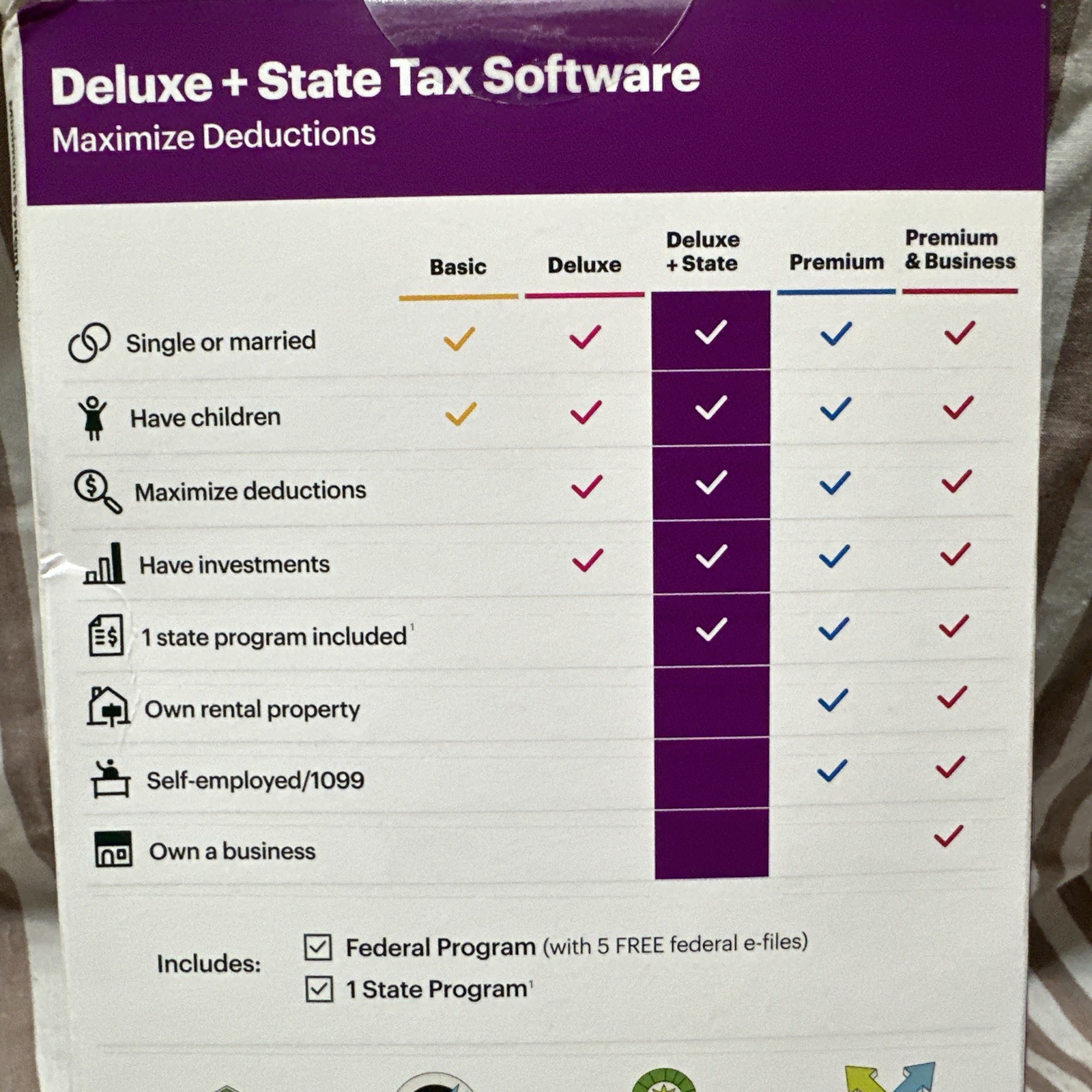 NEW H&R Block Tax Software Deluxe + State 2024 PC / Mac Key Card Download HR