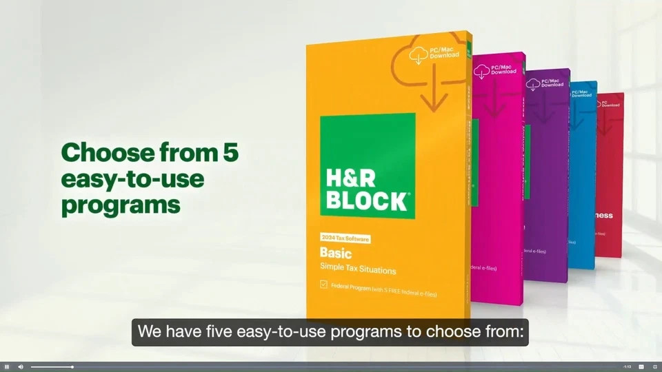 New 2020 H&R Block Tax Software Premium & Business Edition for Win/PC [Key Card]