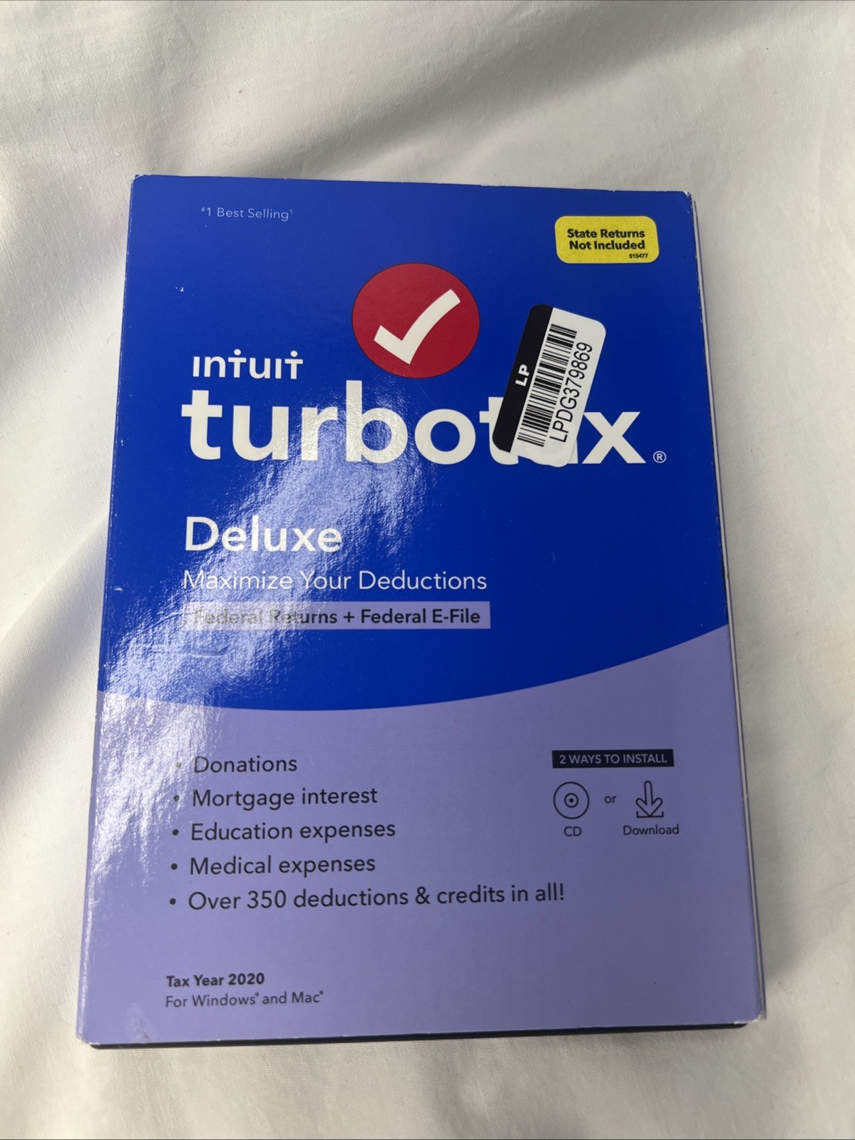 Intuit TurboTax Deluxe Tax Preparation