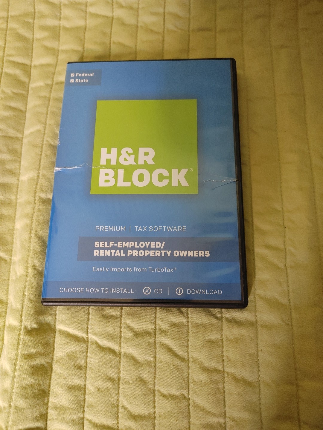 2017 H&R Block Premium Blue Box Federal & State