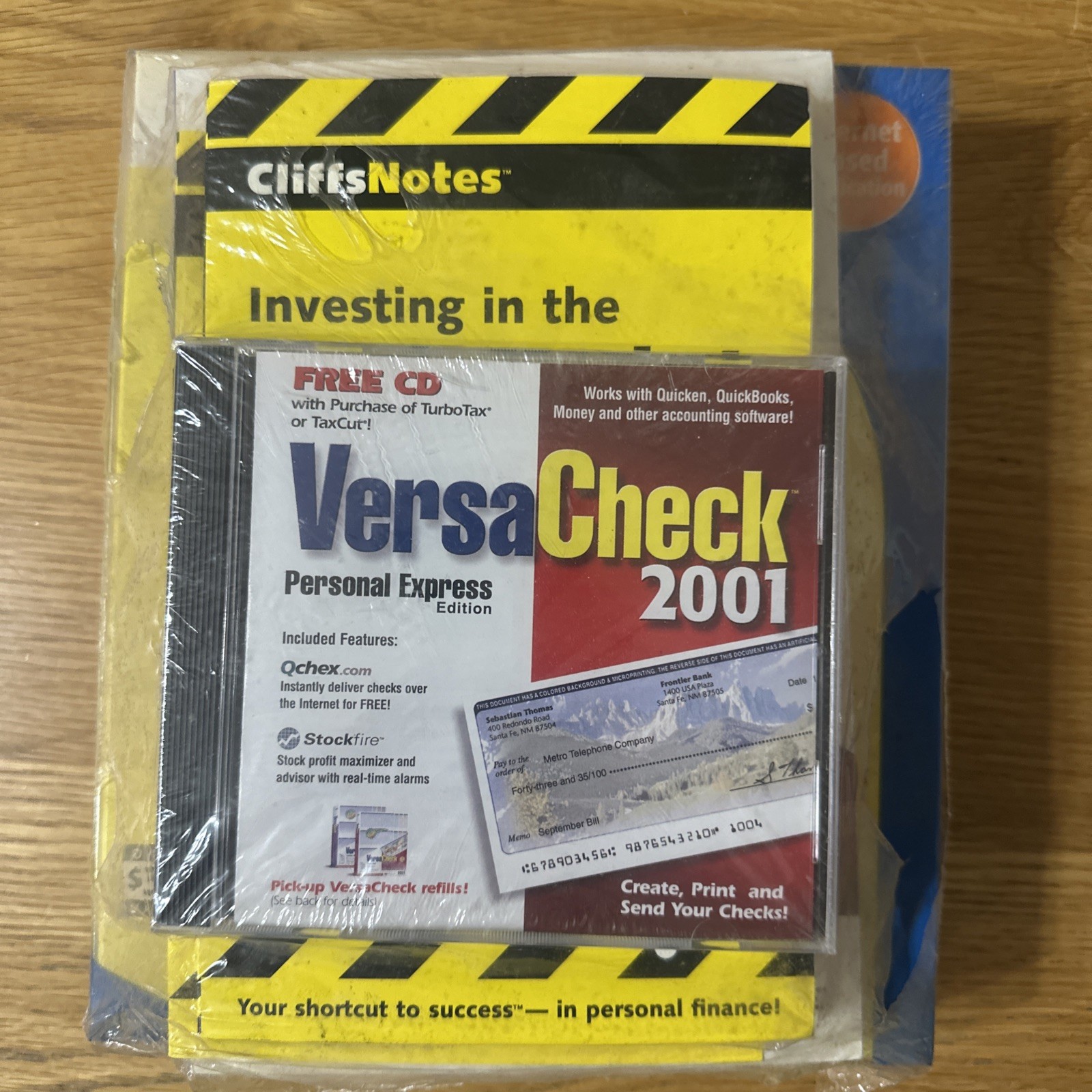 New Sealed Versa Check Personal Express 2001 CD-Rom PC Software New Sealed