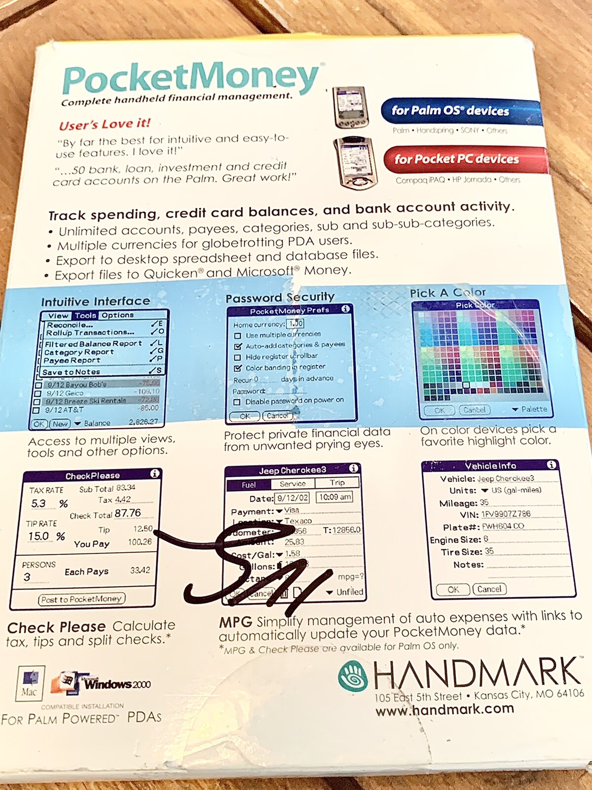 Pocket Money Complete Handheld Financial Management 293784 Complete New