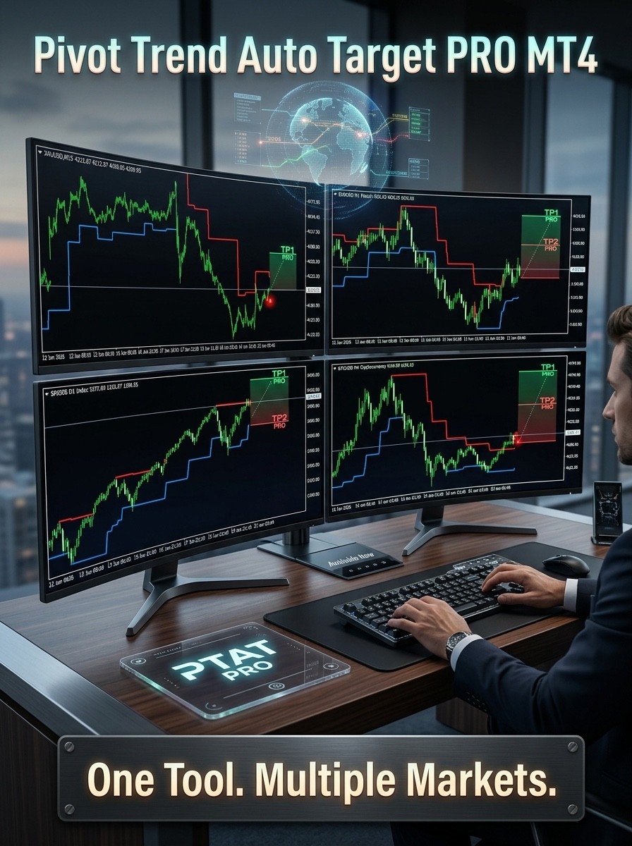 Pivot Trend Pro – Auto Target Indikator für MetaTrader 4 (MT4)
