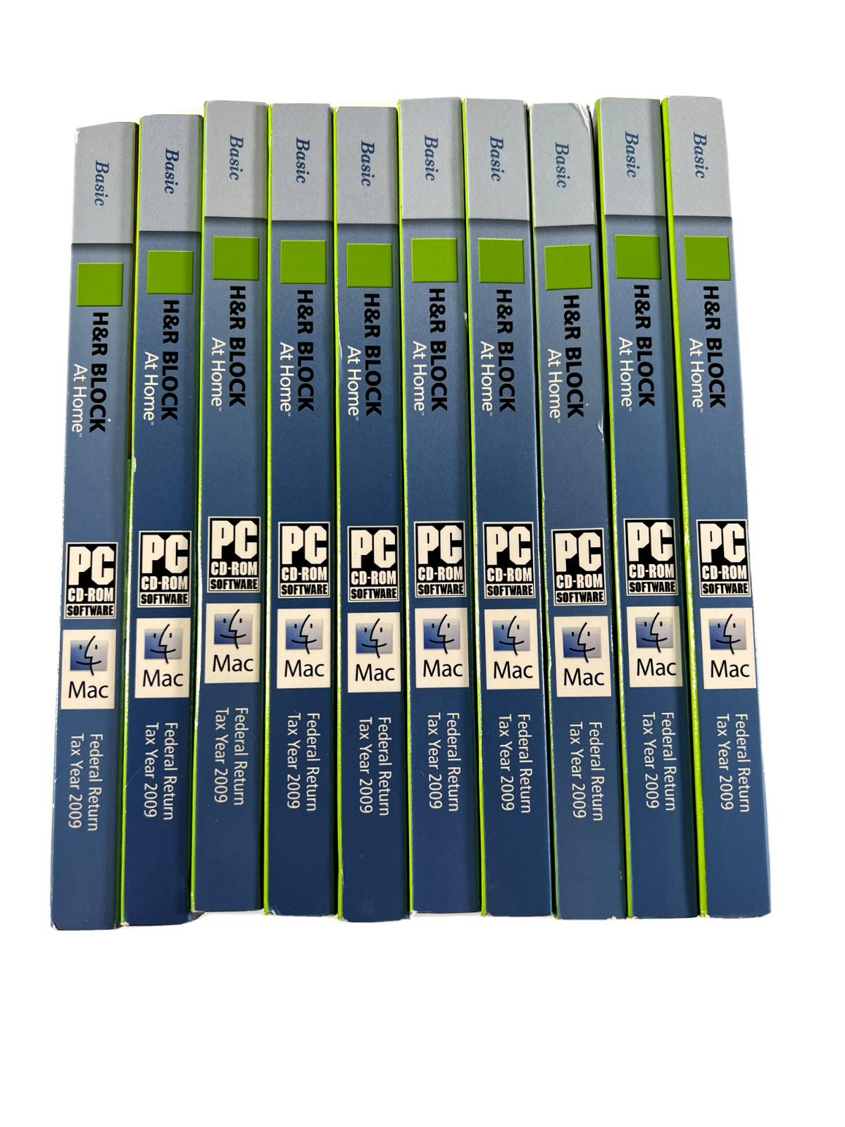 H&R Block At Home Basic 2009, for windows / MAC Lot of 10