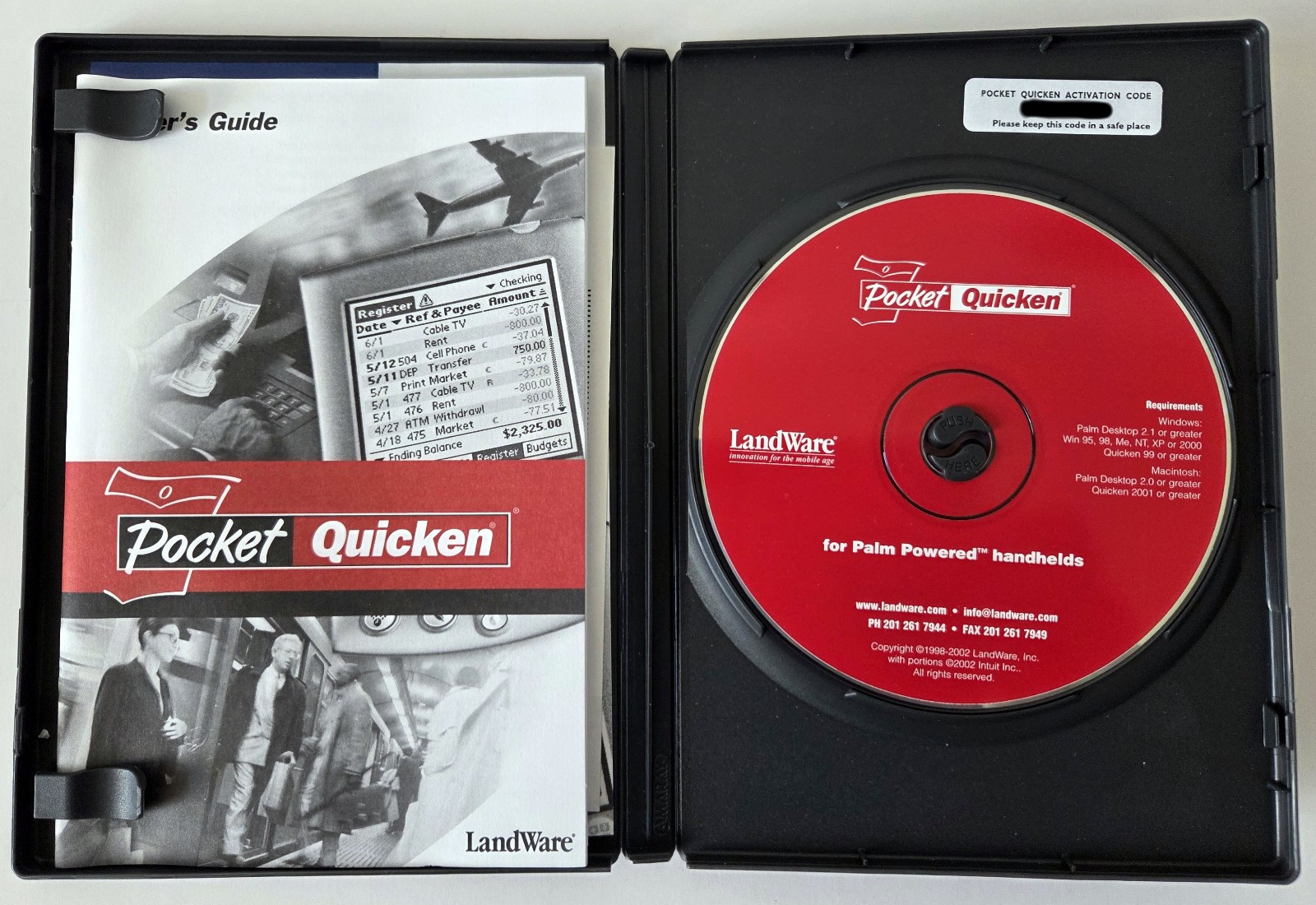 LANDWARE Pocket Quicken For Palm OS Based Handhelds