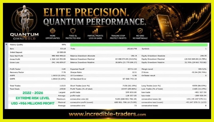 Quantum OmniGold EA MT5 Unlimited + SetFiles