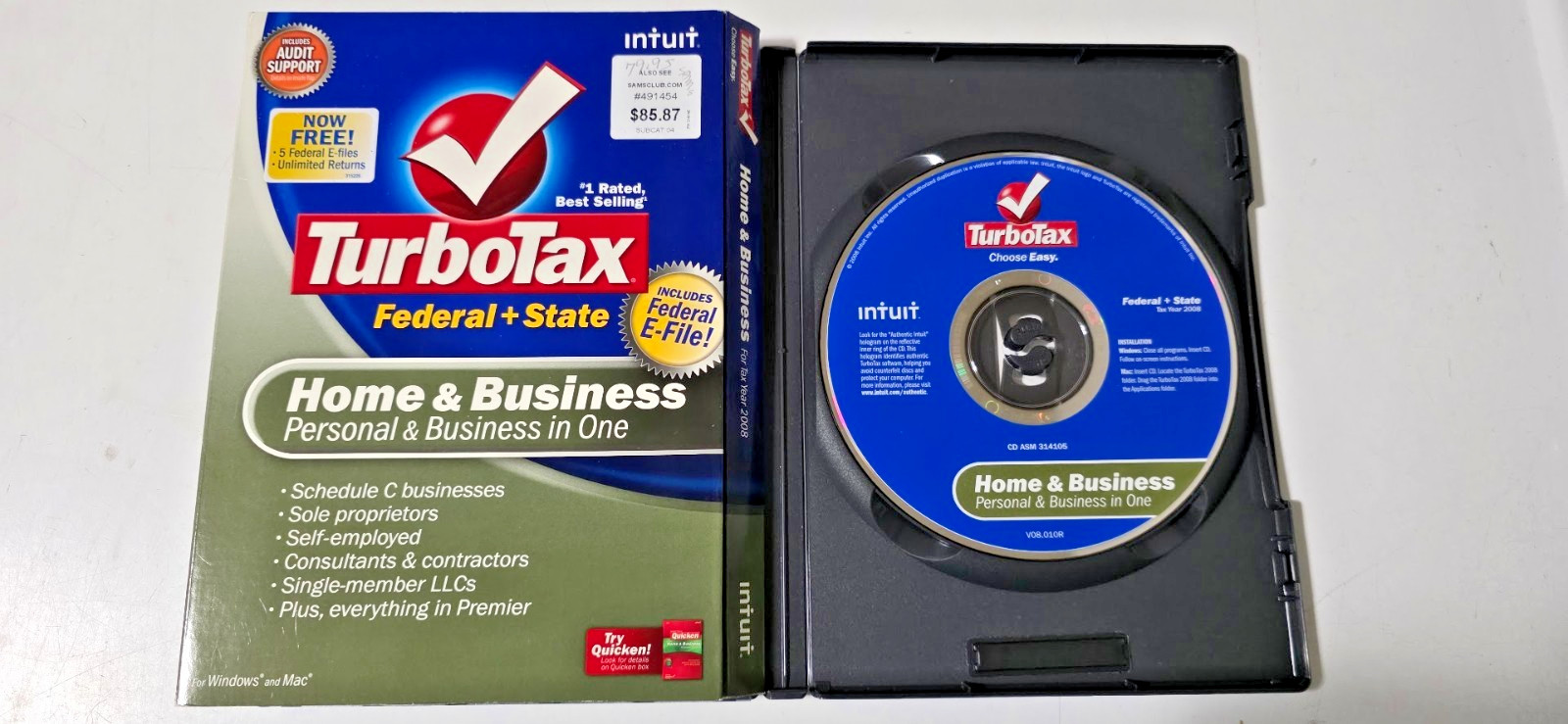 Lot Vintage Quicken TurboTax 1995-2010 (except 1997) Software Programs-15 total